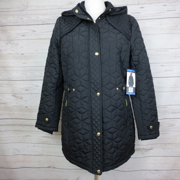 Weatherproof Jackets & Blazers - Weatherproof Black Coat Size Large Full Zip Hooded